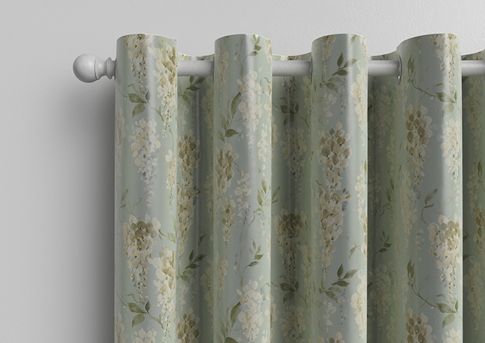 Wisteria Silk, Subtle Blue - Made to Measure Curtains - Image 12